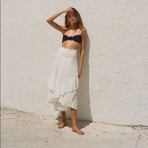 Ivory Free people convertible skirt NWT